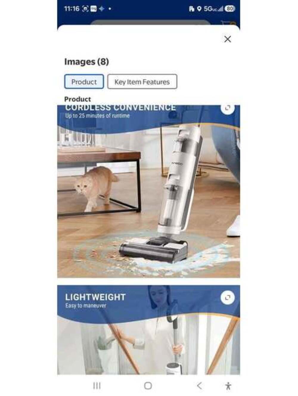 Tineco iFLOOR 3 Ultra Cordless Wet Dry Vacuum & Mop Cleaner for Hard Floors